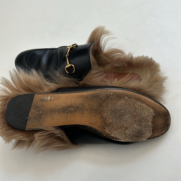 Gucci Women's Princetown Apron Toe Mules 40/9.5 - Picture 8 of 11